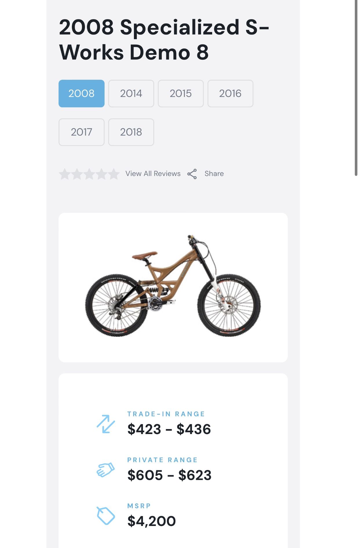2008 burring Specialized DEMO