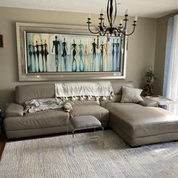 Tan Leather Couch