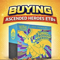 WTB Pokemon TCG Ascended Heroes Elite Trainer Boxes