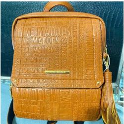 NEW Steve Madden B tampa Backpack With Gold Zippers