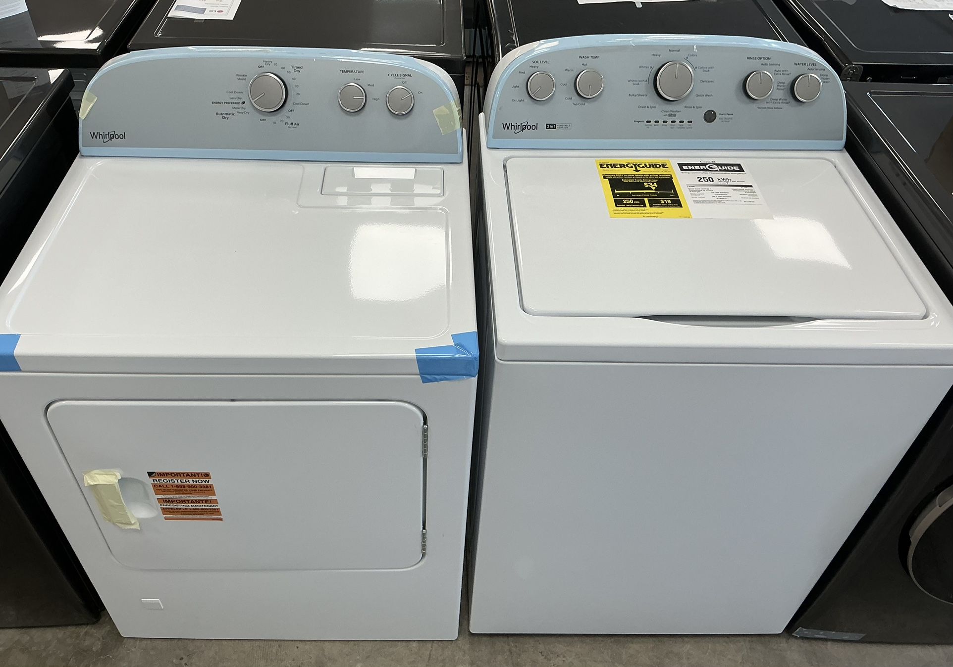Whirlpool 3.9 cu. ft. Washer 7.0 cu. ft. Vented Gas Dryer