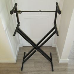 Double Braced Keyboard Stand With Top Keyboar Extension