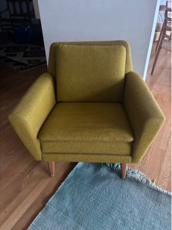 DUX MCM Olive Lounge Chair Vintage Mid Century Scandinavian Danish