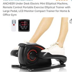 ANCHEER Under Desk Electric Mini Elliptical Machine