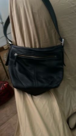 Black Leather Shoulder Bag believed to believe to be Coach