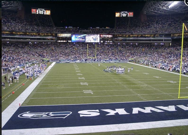 Chicago Bears vs Seattle Seahawks Game, Lower Level Seats 