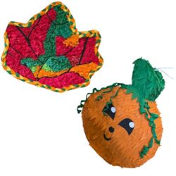 Fall Party Piñata Duo – Leaf & Pumpkin Smash Set!