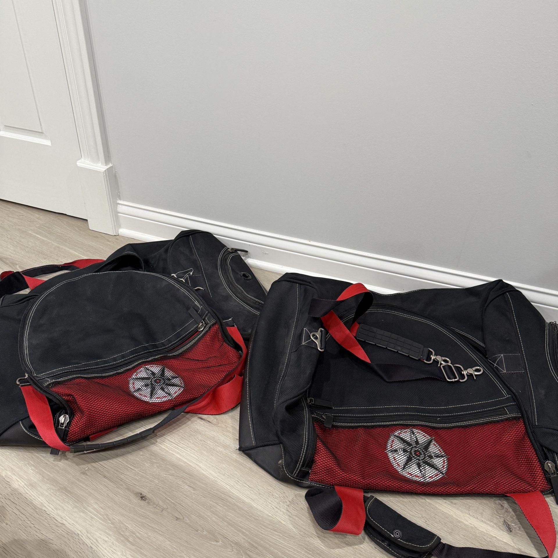 Marlboro Black And Red Duffle Bags 
