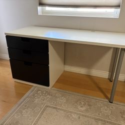 IKEA Desk With Drawers