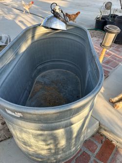 Galvanize stock tank