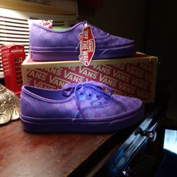 MENS Purple Checkered VANS 