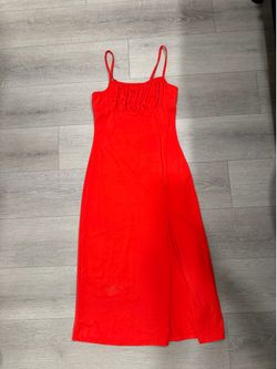 Long red dress Small size