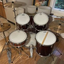 Peace Drum Set, PDP Snare, Cymbals