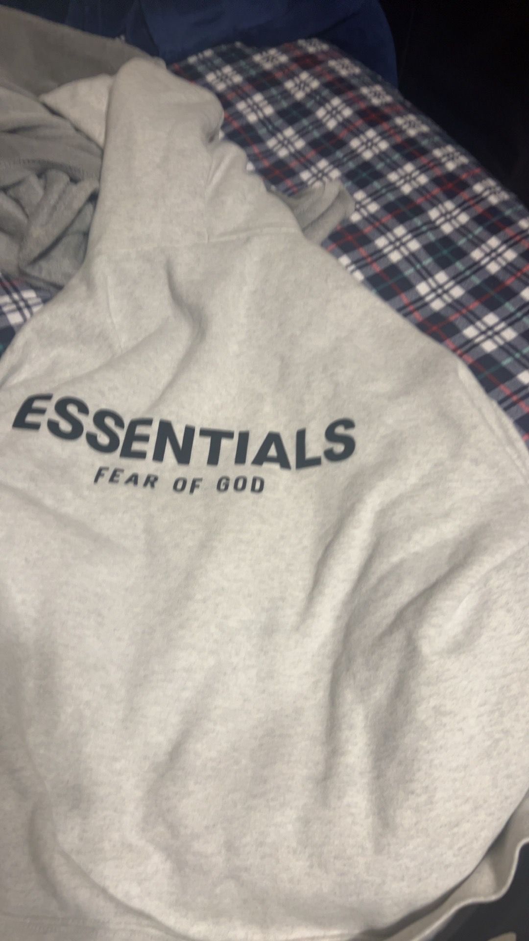 Oatmeal gray essential hoodie