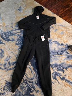 Nike Tech Fleece Tracksuit Set Black mens large