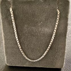 20” 14k White Gold Chain