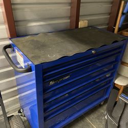 Snap-On 40-inch Seven Drawer Bank Heritage Series Roll Cab (Gloss Blue)