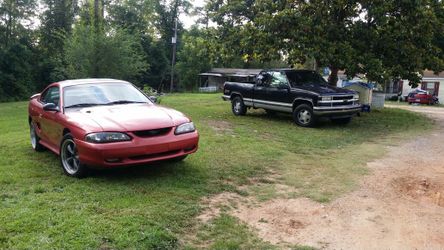 97 mustang gt and 95 chevolet z71