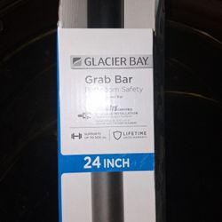 Glacier Bay 24in Bathroom Grab Bar Black New Condition 