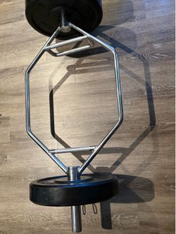 Olympic Hex Trap Bar + Day 1 Fitness 45 lb Plates