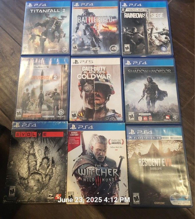 Ps4 & Ps2 Pre-owned Games 4 Sale