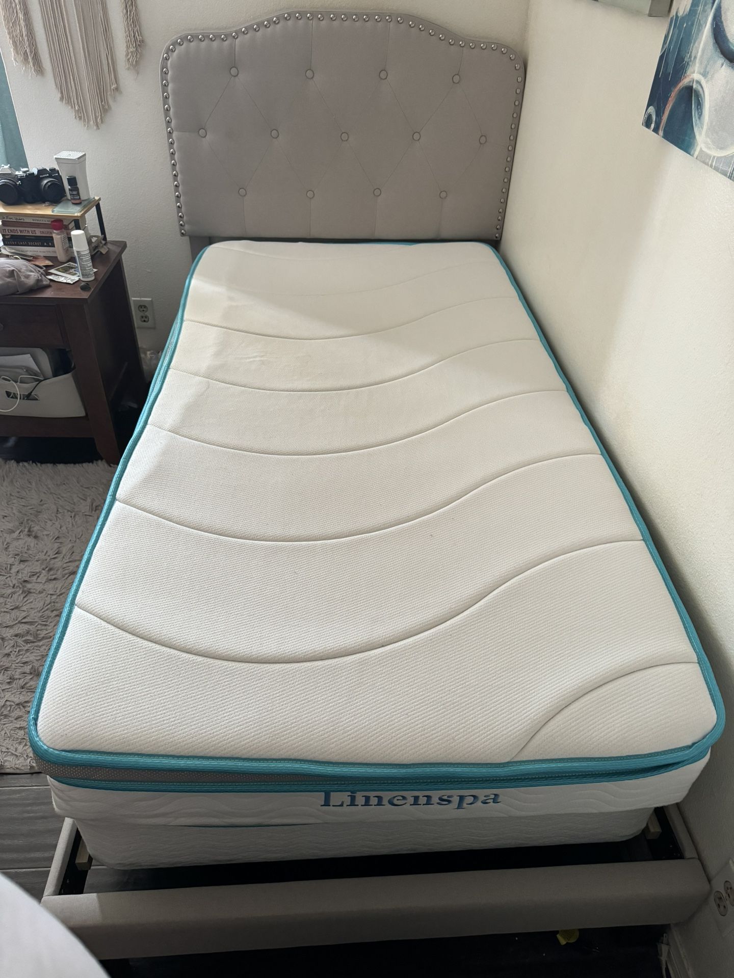 Linespa Twin Bed w/ Board (Barely used)