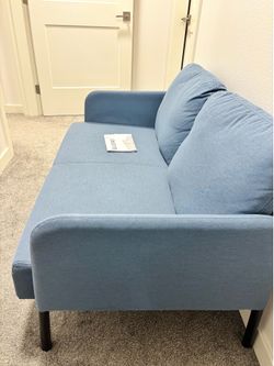 Like New - IKEA loveseat blue color