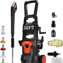 Pressure Washer, Power Washer with Foam Cannon High Pressure Washer for Cars, Fences, Patios, Decks, Patios and Driveway Powerwasher