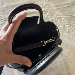 Black Leather Handbag