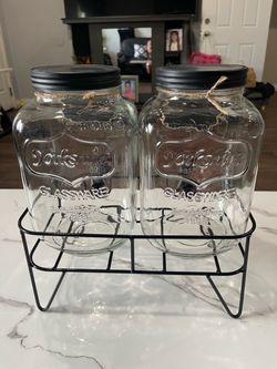 1GALLON EACH YORKSHIRE GLASSWARE CONTAINERS