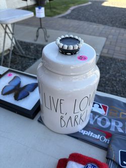 Rae Dunn Doggy Treat Jar $5 Yard Sale 