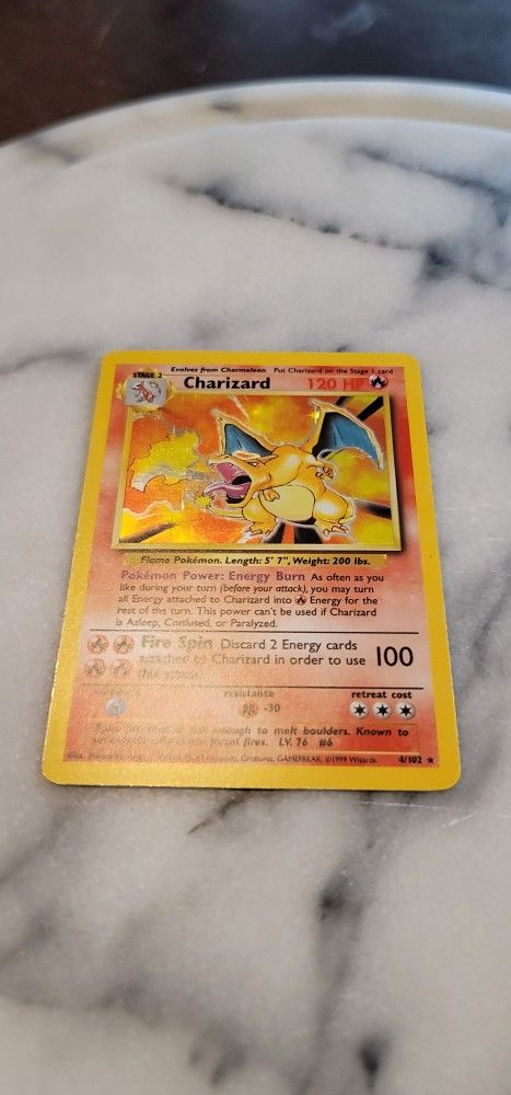 Mint Condition Base Set Charizard.