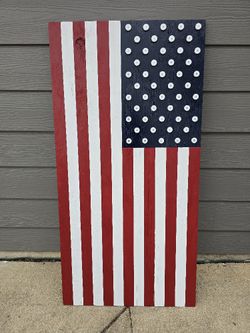 Custom Wood American Flag 24"×48"