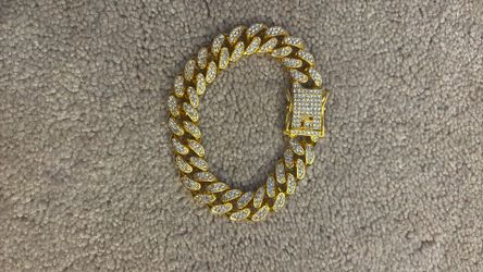 iced out cuben link bracelet