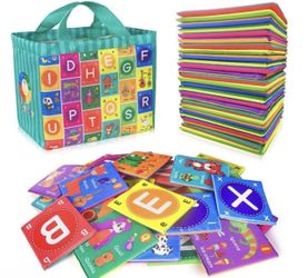 Teytoy baby soft Alphabet Cards Toys,26Pcs ABC Alphabet Flash cards