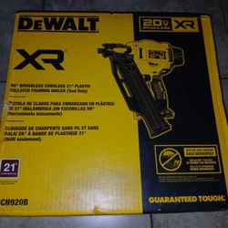 Dewalt 20v Xr 21 Framing Nailer Gun 