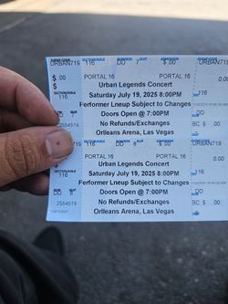 urban legends concert E40 more 2 tickets