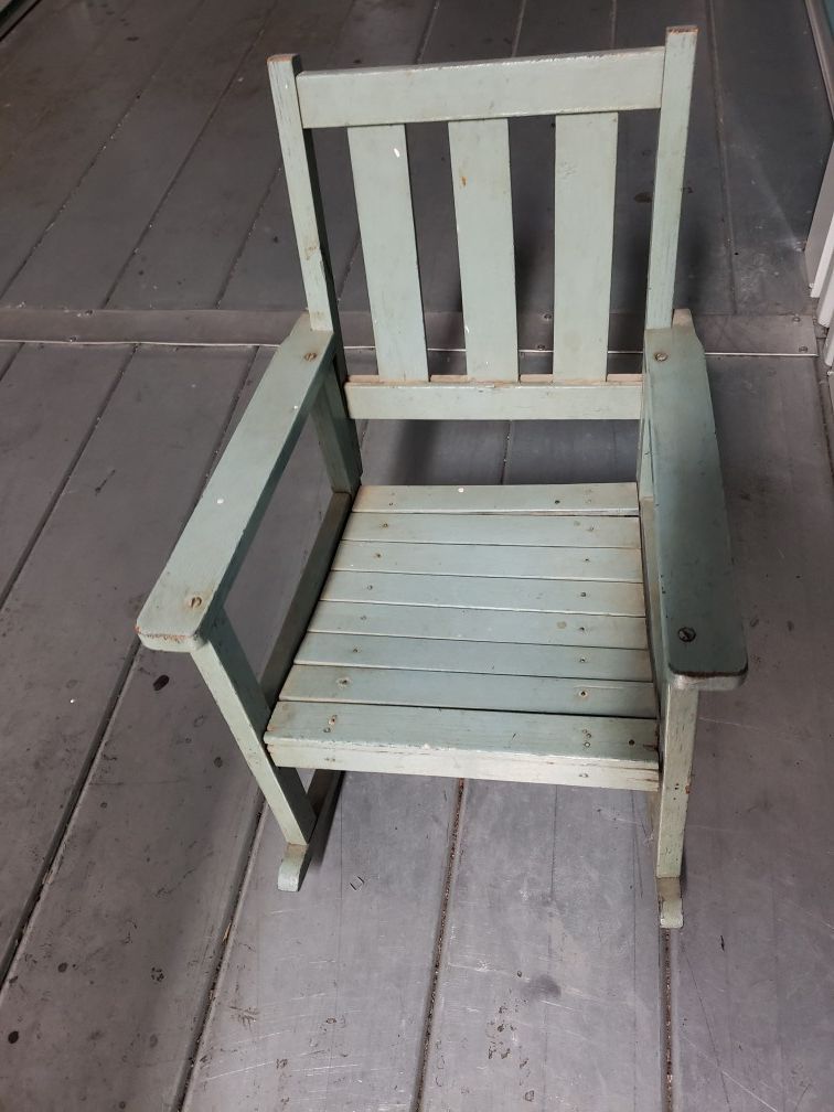 Antique childrens rocking chair