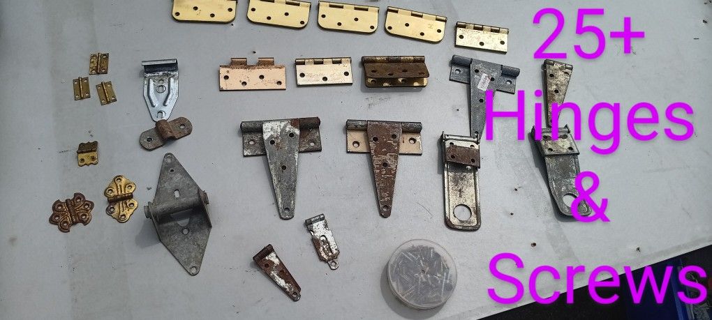25+ Hinges And Many Screws
