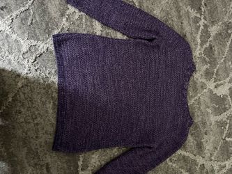 Purple knitted sweater
