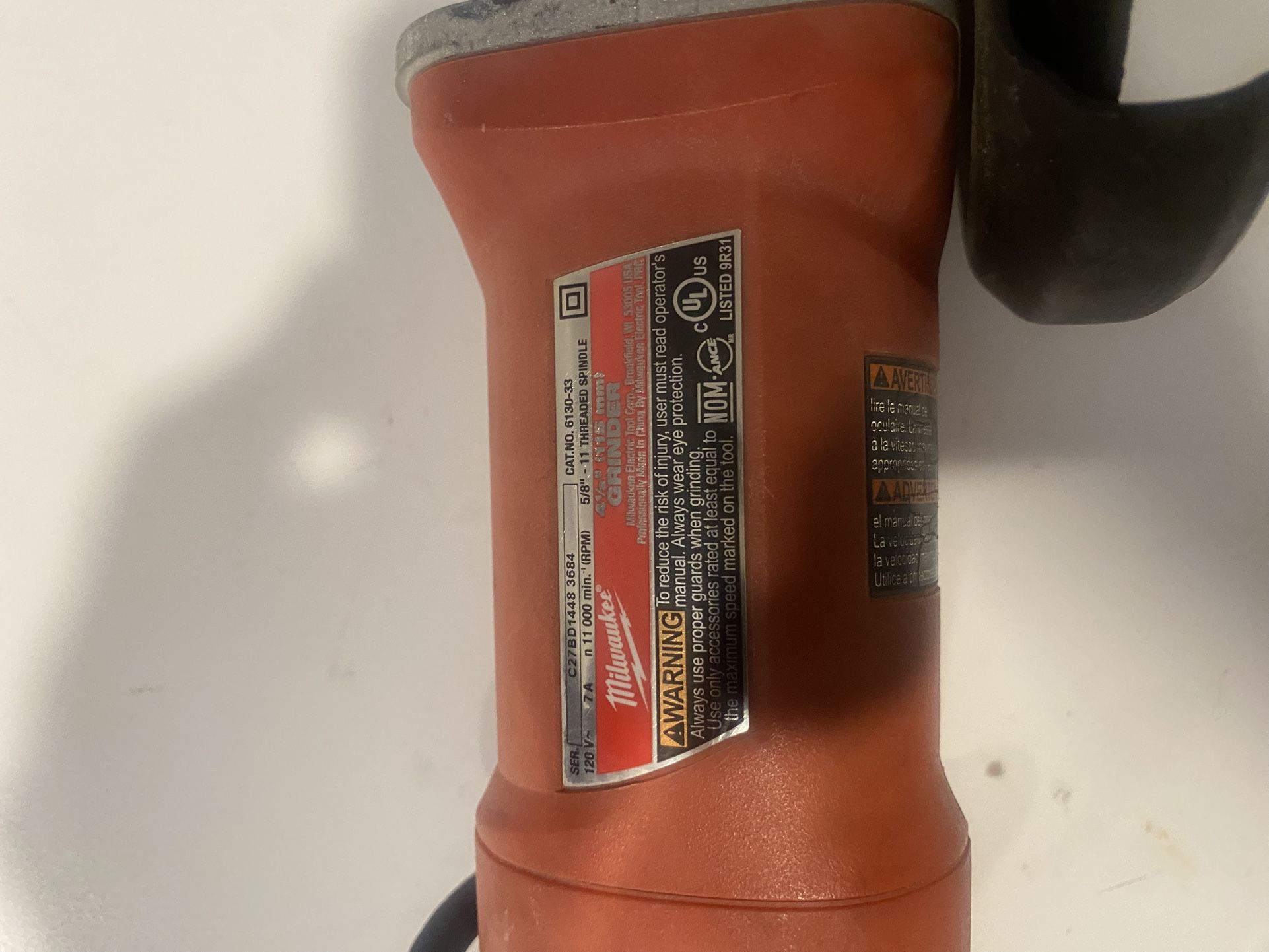 Milwaukee Grinder