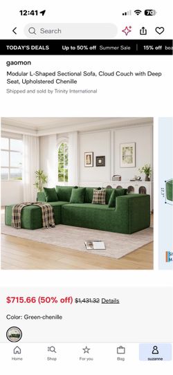 Gaomon Modular L-Shaped Sectional Sofa