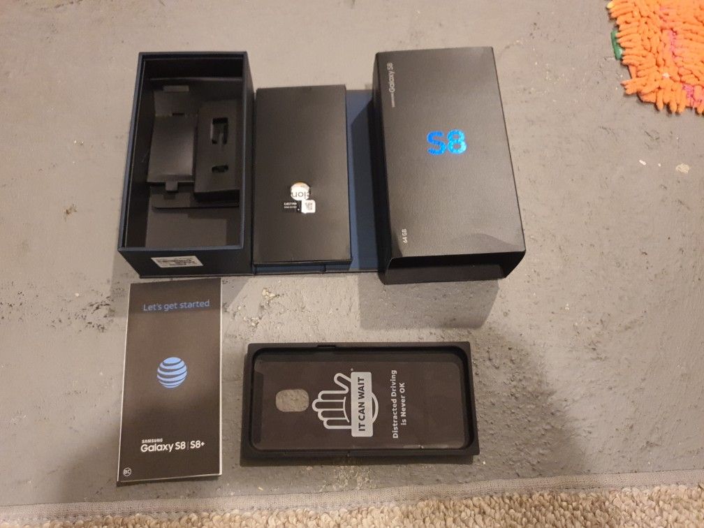 2X Free Galaxy S8 Box and Documents Etc