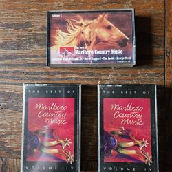 **FACTORY SEALED** MARLBORO COUNTRY MUSIC CASSETTE TAPES
