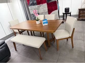 6pc Dining Set 🔥 Take it home with only $50 down