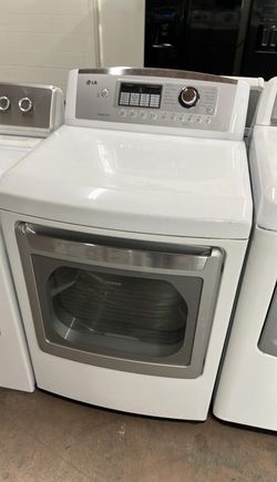LG Front Load Dryer – Sensor Dry, White, Clean