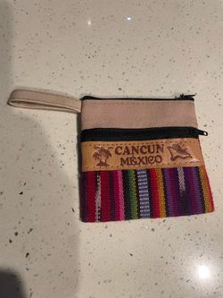 Cancun Mexico wallet 4 inches