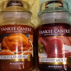 Yankee Candle Turkey And Stuffing And Cranberry Sauce 