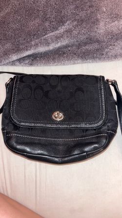 Black Coach crossbody bag