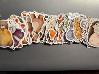 Woodsy Animal Stickers tag states 100